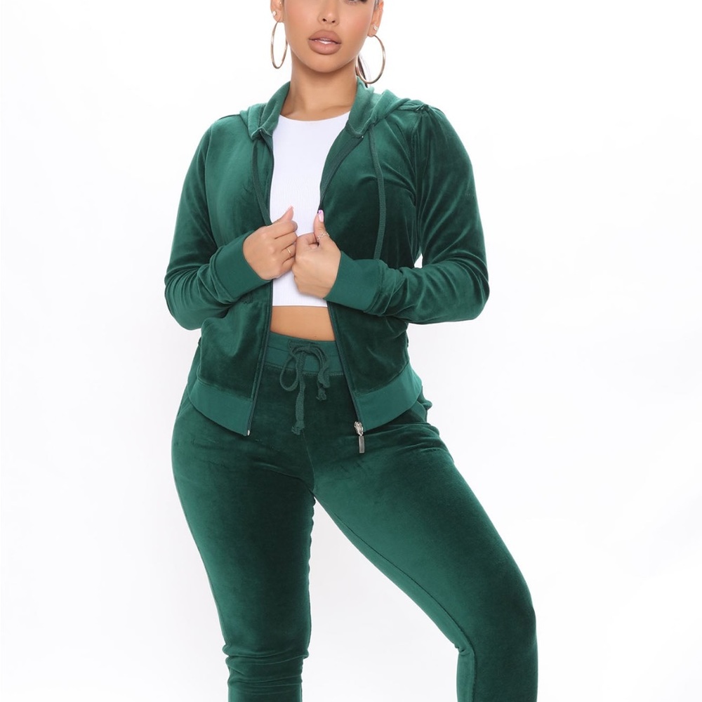 Brand new velour track suit